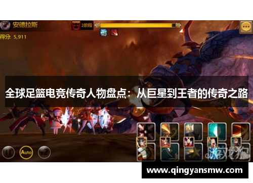 全球足篮电竞传奇人物盘点：从巨星到王者的传奇之路
